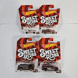 Hot Wheels 2014 Sweet Rides Lot of 4 El Camino Cougar Tahoe Fire Eater NIP Lot 4